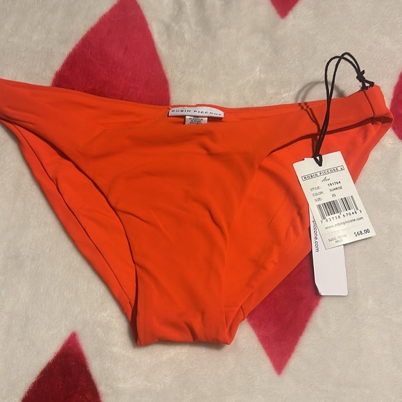 NWT Robin Piccone Bikini Bottom Ava Clean Finish Sunrise - Picture 2 of 7